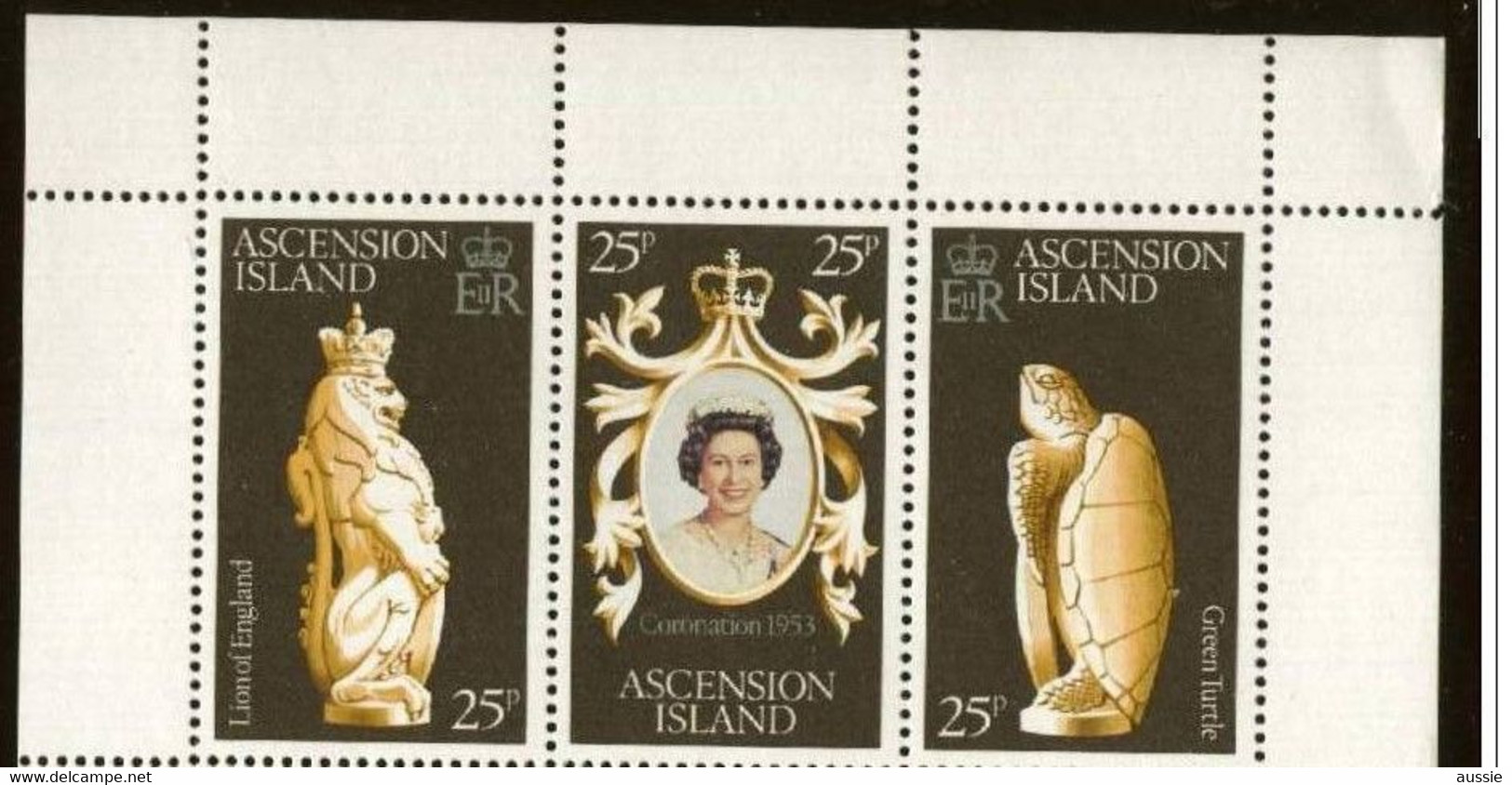 Ascension 1978 Yvertn° 230-32 *** MNH Couronnement Elizabeth II Cote 3,60 € - Ascension (Ile De L')