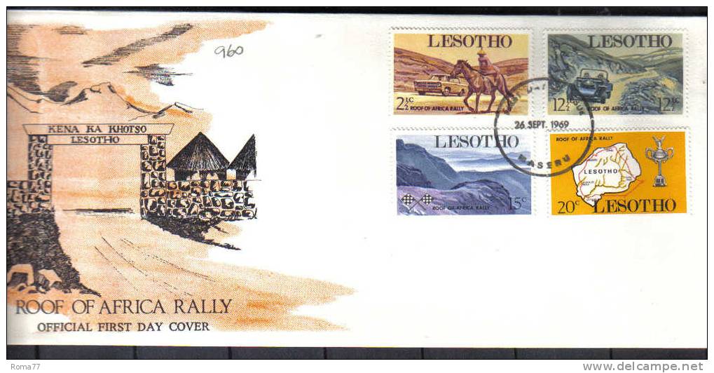 VER960 - LESOTHO , Rally  26/90/1969 Fdc N. 173/176 - Lesotho (1966-...)