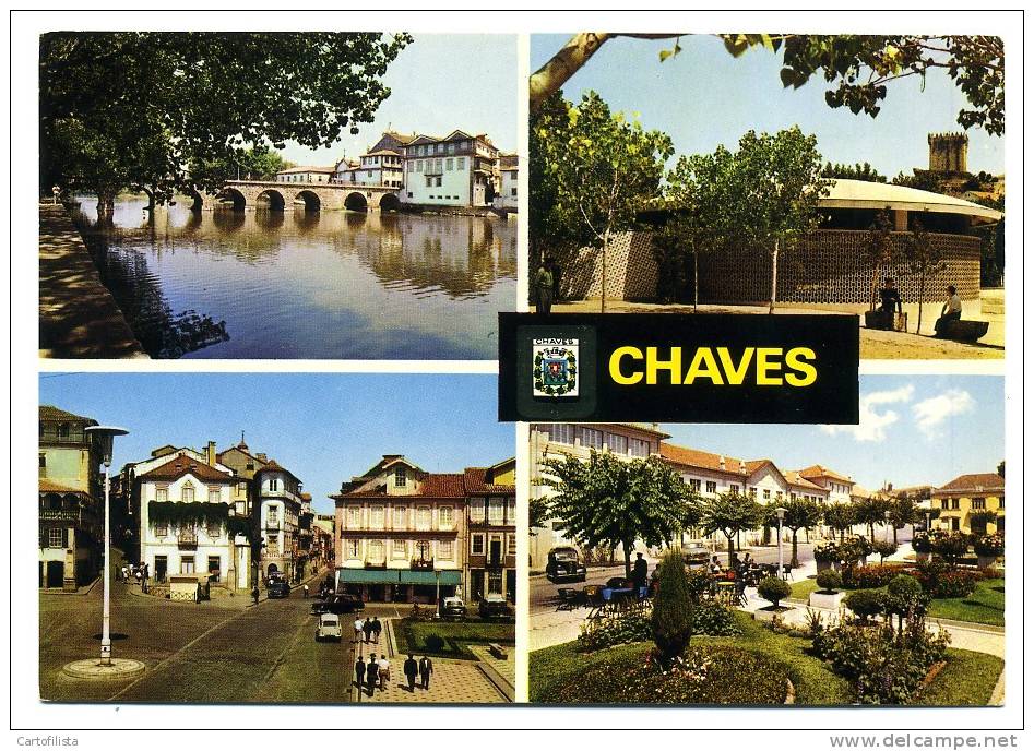 CHAVES - Postal Com 4 Imagens - Vila Real