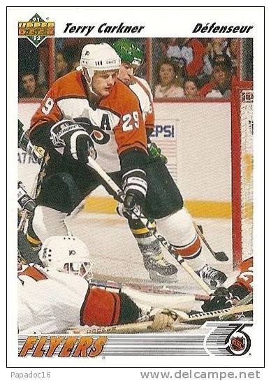 Carte / Card / Karte Hockey - Terry Carkner - Défenseur - Philadelphia Flyer (Upper Deck C° N° 20) - [1991] - 1990-1999