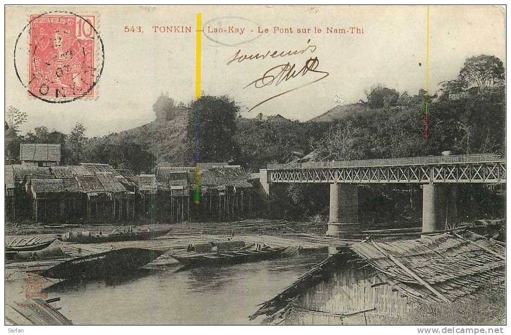 INDOCHINE , TONKIN , LOAKAÏ , Le Pont Sur Le Nam-Thi , *9728 - Vietnam