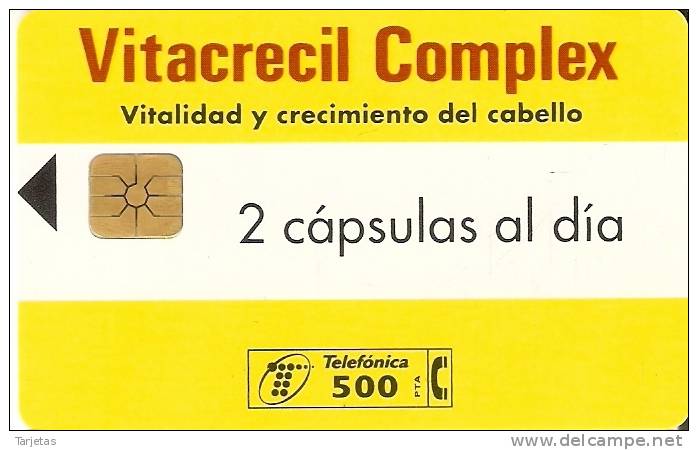 P-322 TARJETA TELEFONICA DE ESPAÑA DE VITACRECIL COMPLEX - Privatausgaben