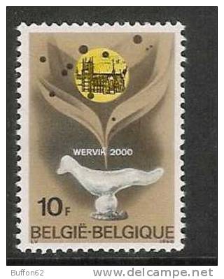 BELGIQUE / BELGIUM - 1968 - N°1451 - Bimillénaire /  Bimillenary Wervik : Cathédrale Sculpture Oiseau / Cathedral,... - Prehistory