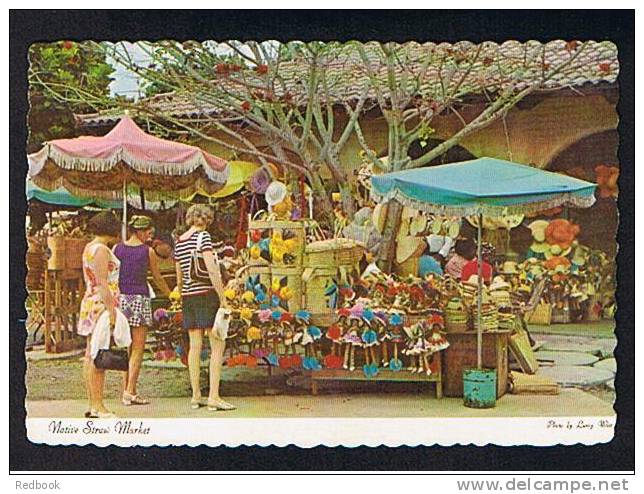 RB 703 -  Postcard - Native Straw Market Freeport Grand Bahama Bahamas - Bahamas