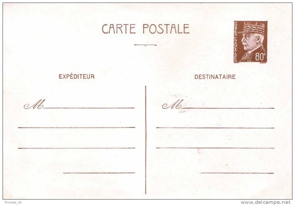 ENTIER POSTAL LE MARECHAL PETAIN - Cartes Postales Types Et TSC (avant 1995)