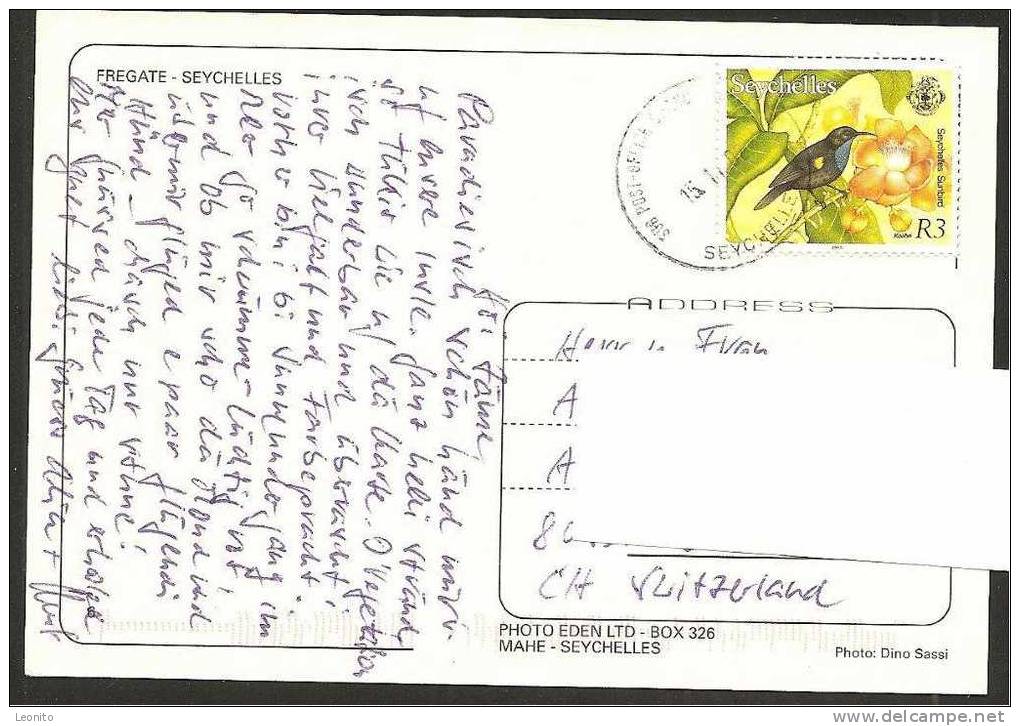 Seychelles Fregate Mahe Stamp Seychelles Sunbird 2002 - Seychelles