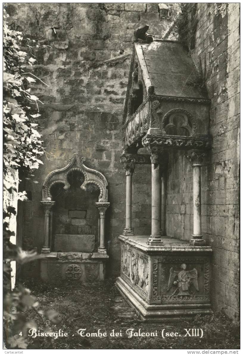 BISCEGLIE (BARI). TOMBE DEI FALCONI. CARTOLINA ANNI '50 - Bisceglie