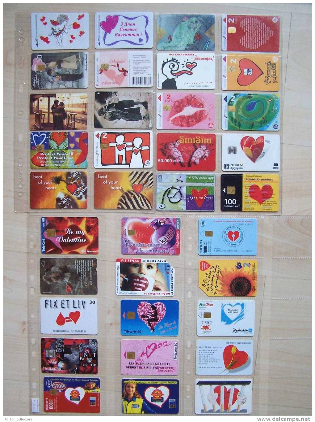 Interesting COLLECTION Sammlung Of 35 St.VALENTINES & HEARTS Cards Cartes Karten. Herz Worm Coeur Ver Love L'amour Liebe - Collections