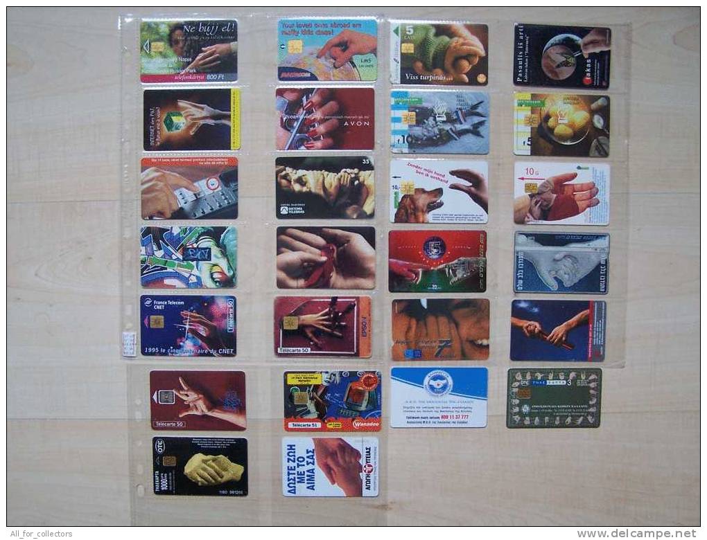 Interesting And Nice COLLECTION Sammlung Of 26 HANDS Main Cards Cartes Karten From W/w - Collezioni