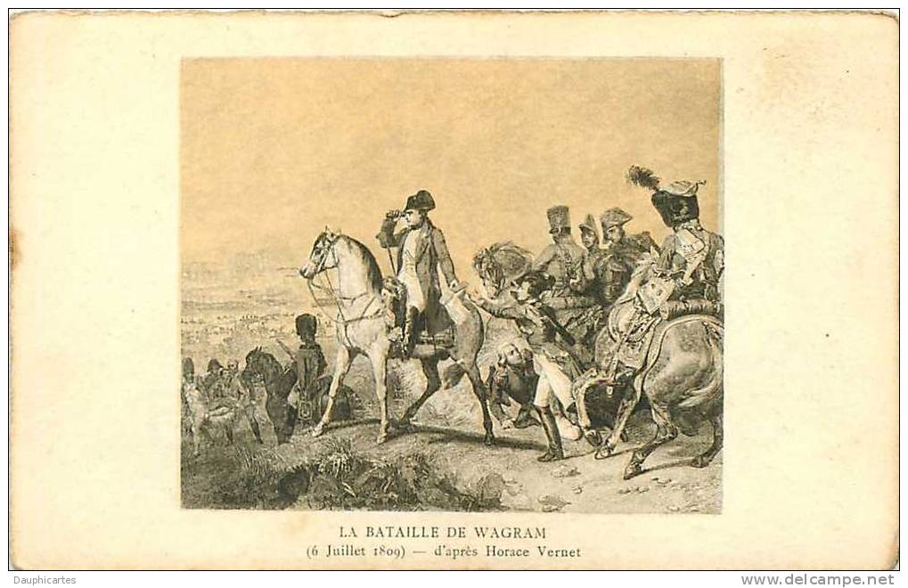 H. Vernet : Napoléon, Bataille De Wagram. Edition Artistique. 2 Scans. Supra - Histoire