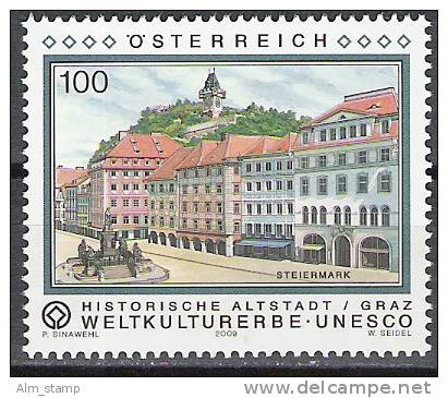 2009  Austria   Mi.  2815 **MNH  " Graz UNESCO  " - Gebraucht