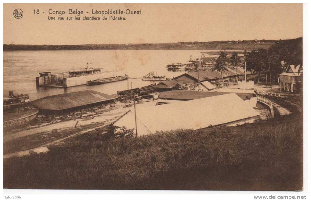 Afrique -Congo Belge - Léopolville - Ouest - Une Vue Sur Les Chantiers De L' Unatra - Kinshasa - Leopoldville (Leopoldstadt)