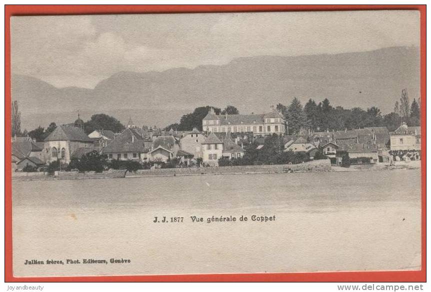 G067, Vue Générale De Coppet , 1877 , Non Circulée - Coppet