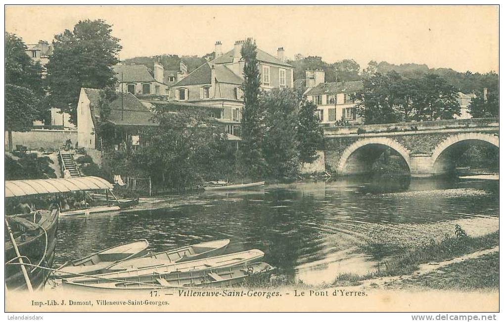 CPA     Villeneuve St Georges  Le Pont D´Yerres        94  186 - Villeneuve Saint Georges