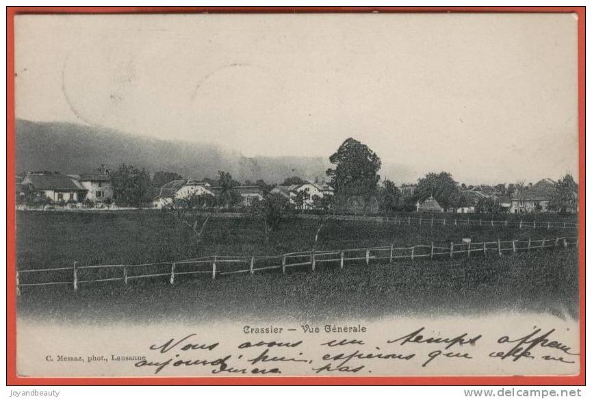 G074, Crassier , Vue Générale,  Circulée 1905 - Crassier