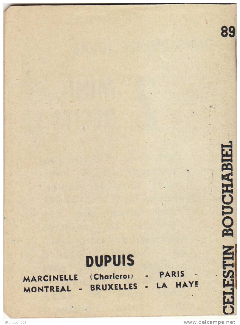 MINI-RECIT De SPIROU. N° 89. L' Etrange Aventure De Célestin Bouchabiel. HUBUC. 1961. Dupuis Marcinelle - Spirou Magazine
