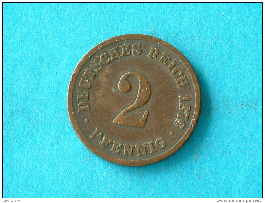 1876 C - 2 PFENNIG / KM 2 ( For Grade, Please See Photo ) !! - 2 Pfennig