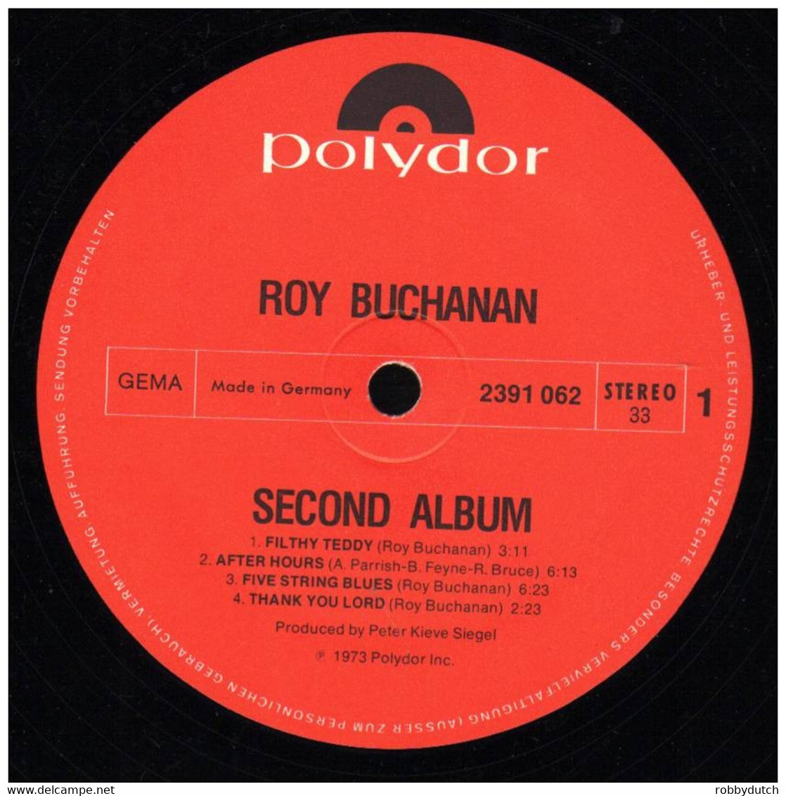 * LP *  ROY BUCHANAN - SECOND ALBUM (Germany 1973) - Blues