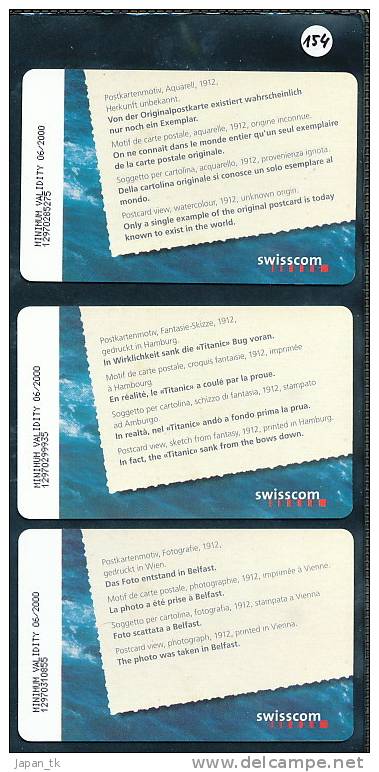 Schweiz  Taxcard  TITANIC Im Folder Voll - Schiffe