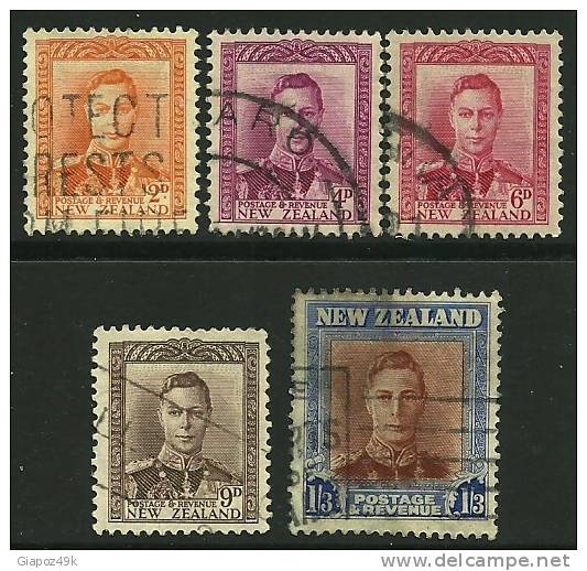 ● NEW ZEALAND - 1947 - GEORGE VI - N. 285 . . .  UsatI - Cat. ? €  - Lotto 22 - Used Stamps