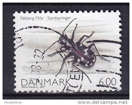 Denmark 2007 Mi. 1473  6.00 Kr Natur Nature Feld-Sandlaufkäfer - Oblitérés