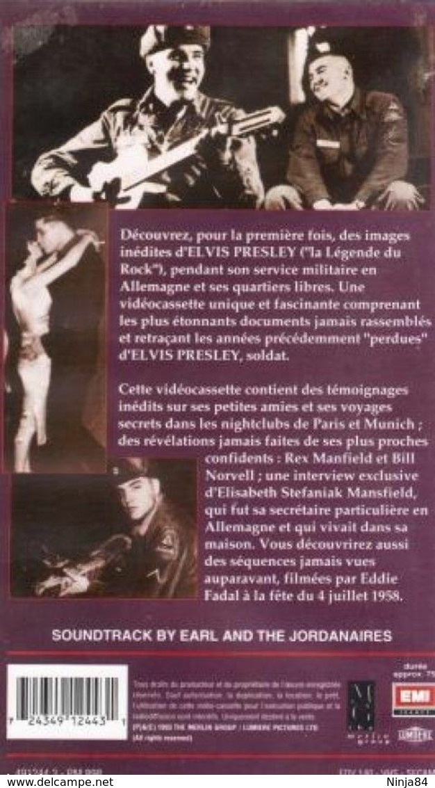 V-H-S  Elvis Presley  "  Private Elvis  " - Concerto E Musica