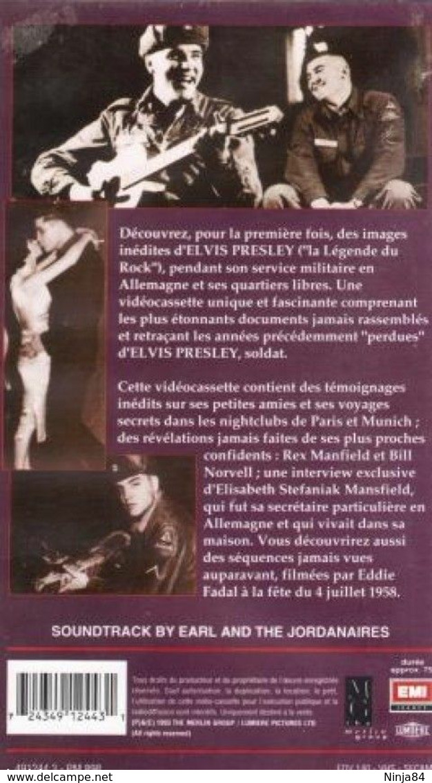 V-H-S  Elvis Presley  "  Private Elvis  " - Concert Et Musique