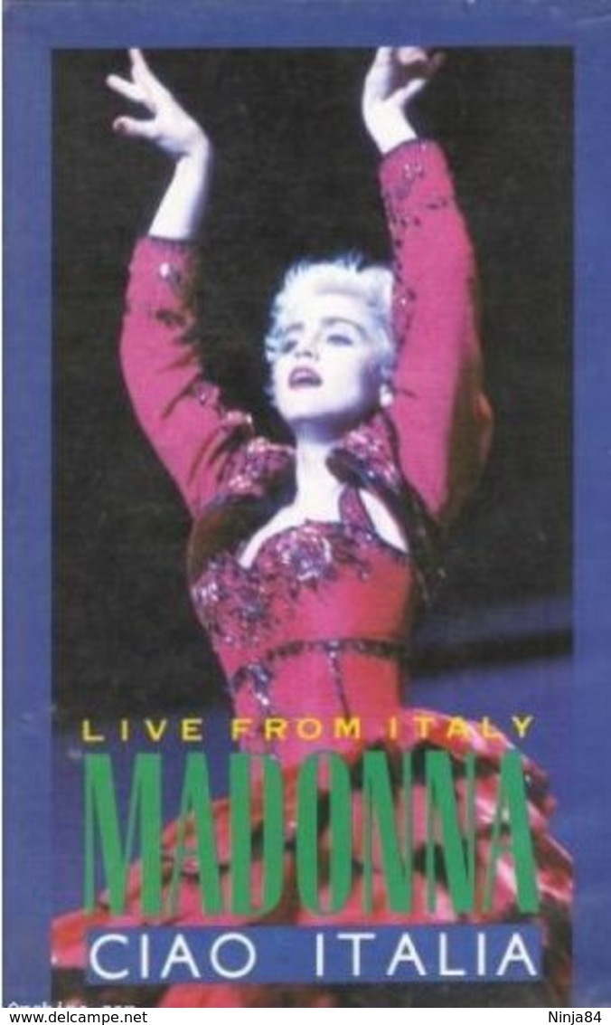 V-H-S  Madonna  "  Live From Italy  "  Angleterre - Concert Et Musique