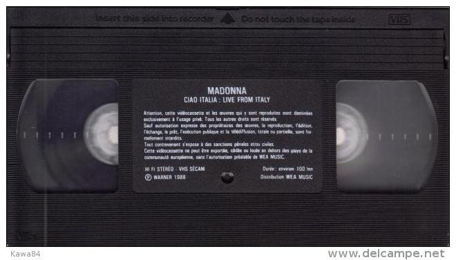 V-H-S  Madonna  "  Live From Italy  "  Angleterre - Konzerte & Musik