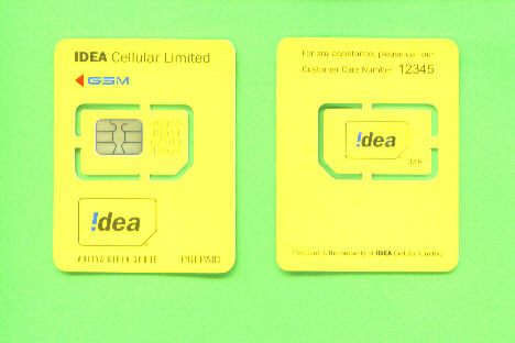 INDIA - Mint/Unused SIM Chip Phonecard As Scan - Indien
