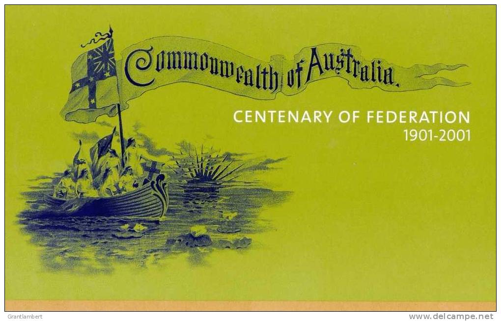Australia 2001 Commonwealth Centenary Of Federation Presentation Pack - See 2nd Scan - Presentation Packs