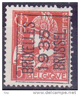 BELGIË - OBP - PREO - Nr 291A (Mercurius)  BRUXELLES 1935 BRUSSEL - (*) - Typografisch 1932-36 (Ceres En Mercurius)