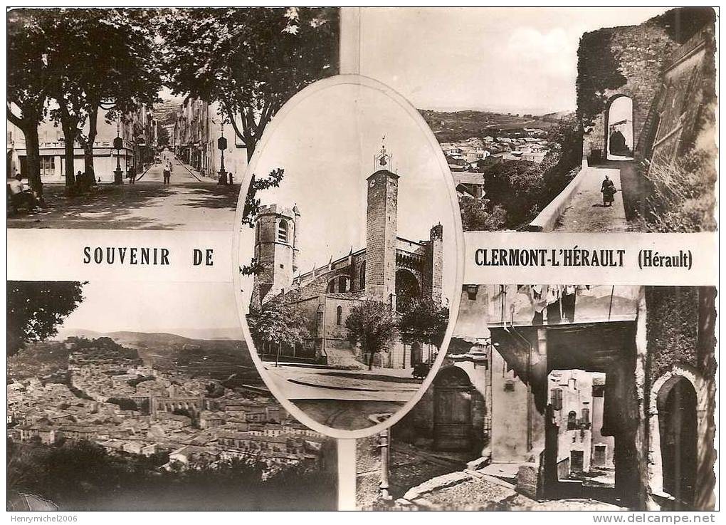 Hérault - Souvenir De Clermont L´hérault  Multi Vues - Clermont L'Hérault