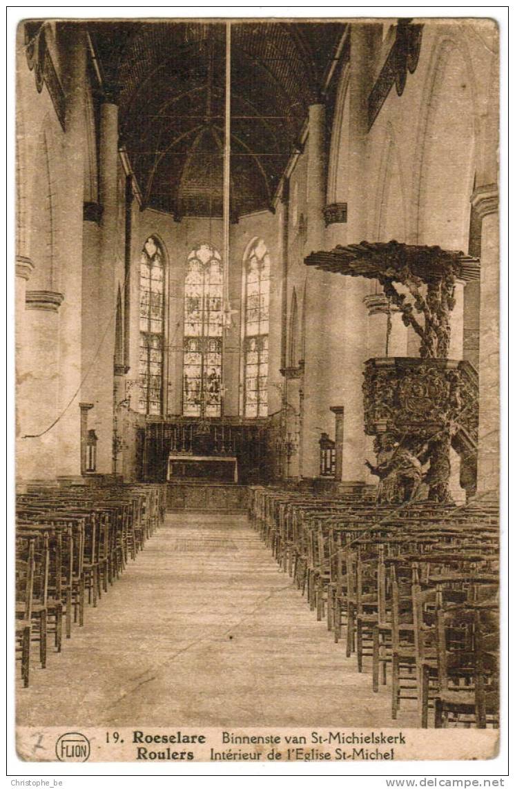 Roeselare, Binnenste Van St Michielskerk (pk2255) - Roeselare