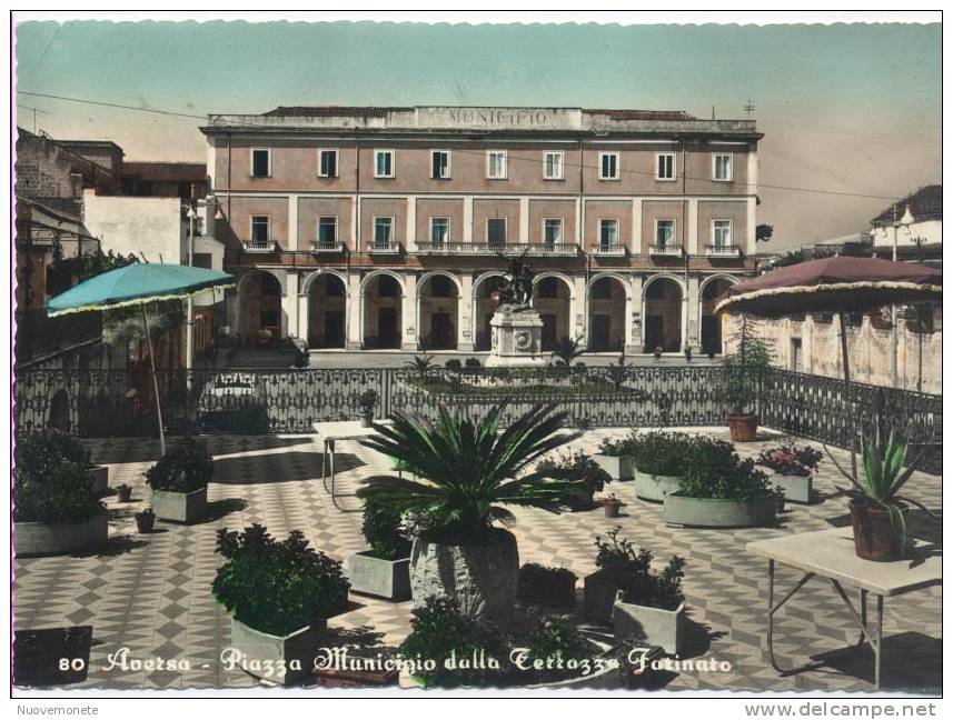 AVERSA (Caserta) - Piazza Municipio Dalla Terrazza Farinaro - 1961 - Aversa