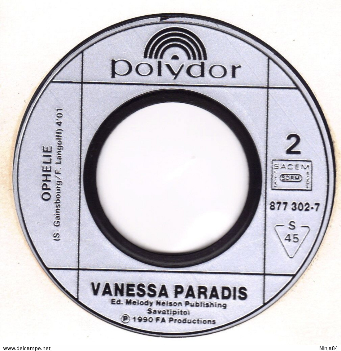 SP 45 RPM (7")  Vanessa Paradis / Serge Gainsbourg  "  Tandem  " - Other - French Music