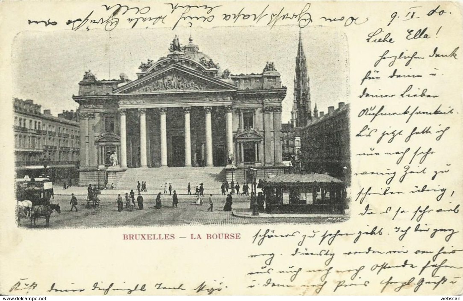 AK / CPA Bruxelles Brüssel La Bourse Börse 1900 #34 - Banken