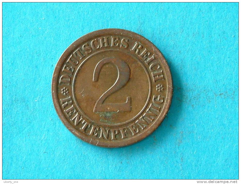 1924 A - 2 RENTENPFENNIG / KM 31 ( For Grade, Please See Photo ) ! - 2 Rentenpfennig & 2 Reichspfennig