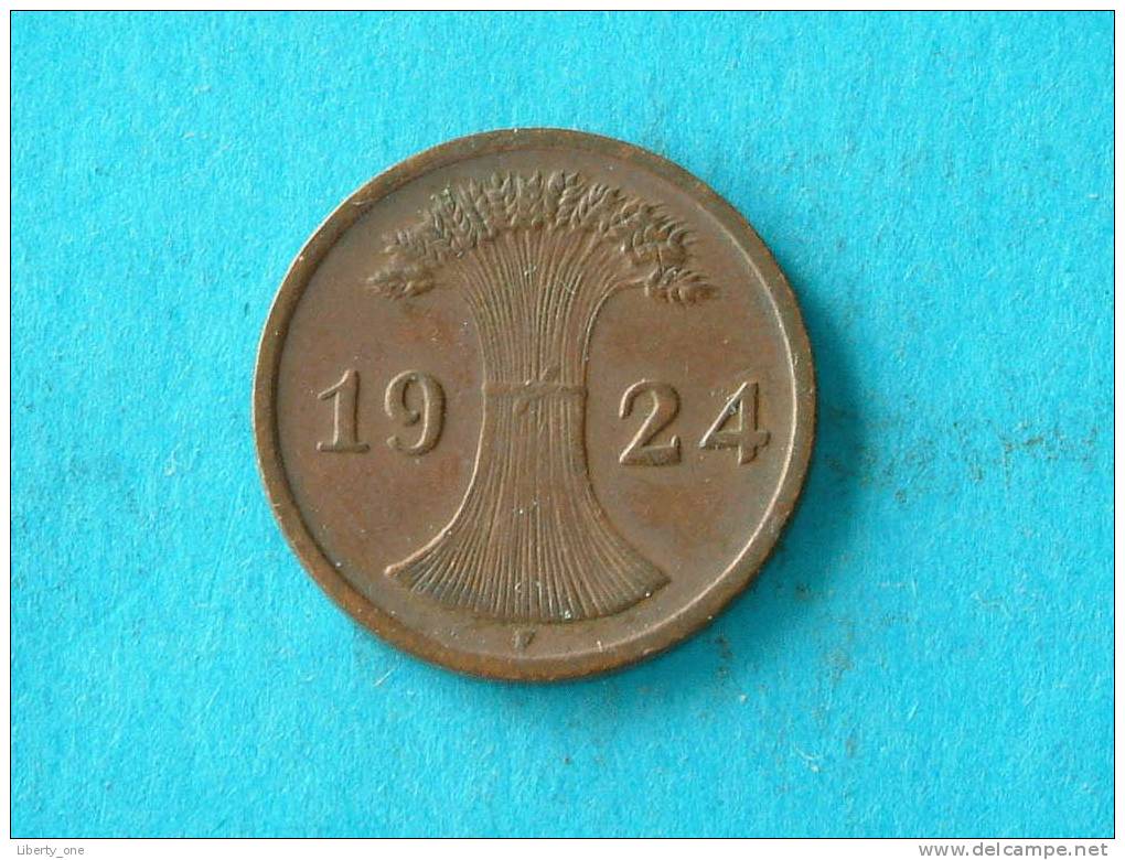 1924 F - 2 RENTENPFENNIG / KM 31 ( For Grade, Please See Photo ) ! - 2 Renten- & 2 Reichspfennig