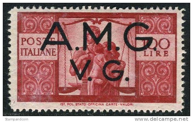 Italy 1LN13 A.M.G. V.G. Mint Hinged 100l From 1946 - Neufs