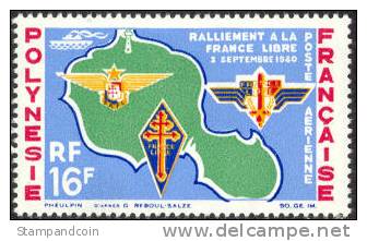 France Polynesia C31 Mint Hinged Airmail From 1964 - Neufs