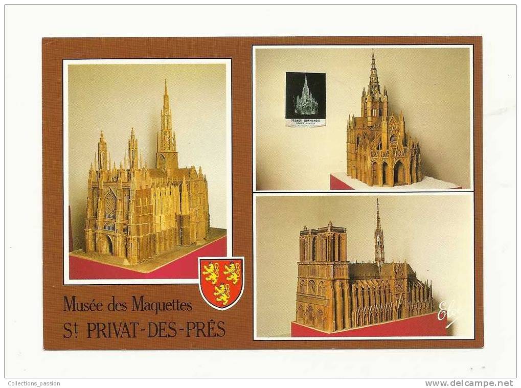 Cp, 24, St-Privat Des Prês, Musée Des Maquettes, Multi-Vues - Autres & Non Classés