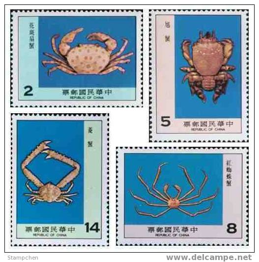 1981 Taiwan Crab Stamps Fauna Mud Wetland - Crustaceans