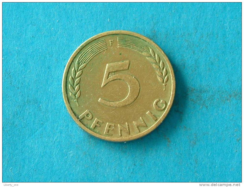 1949 F - 5 PFENNIG / KM 102 ( For Grade, Please See Photo ) ! - 5 Pfennig