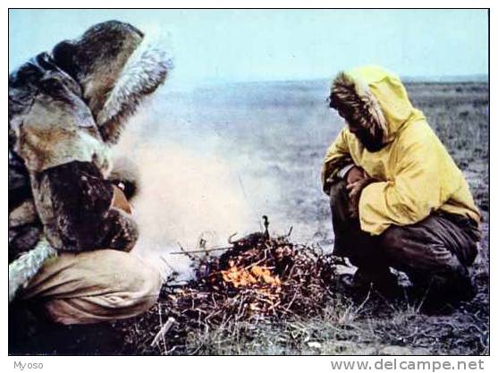 MACKENZIE Esquimaux  Eskimos Halte En Terre Sterile, Picnic In The Barren Land,feu - Autres & Non Classés