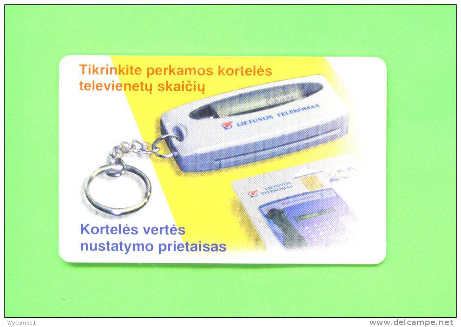 LITHUANIA  -  Chip Phonecard As Scan - Lituanie