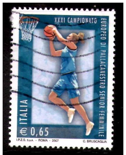 Italia - Italy - 2007 - XXXI° Campionato Di Pallacanestro Femminile 0,65 - 2001-10: Oblitérés