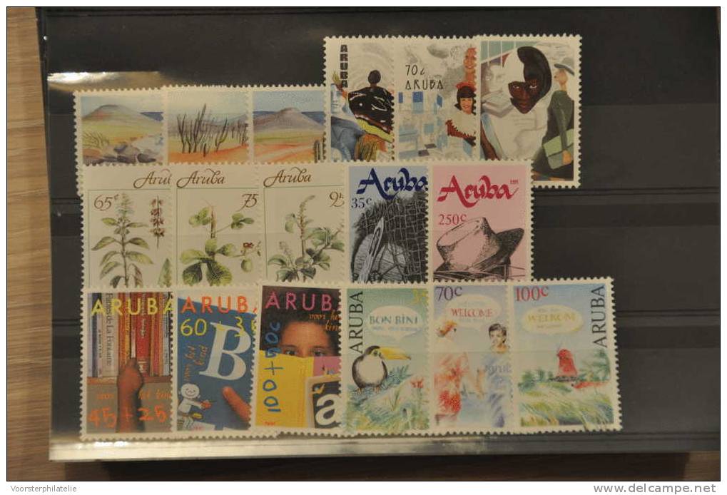 B96 ++ ARUBA 1991 JAARSET YEAR SET NVPH 86-102 POSTFRIS MNH CAT 31,80€ - Verzamelingen (in Albums)