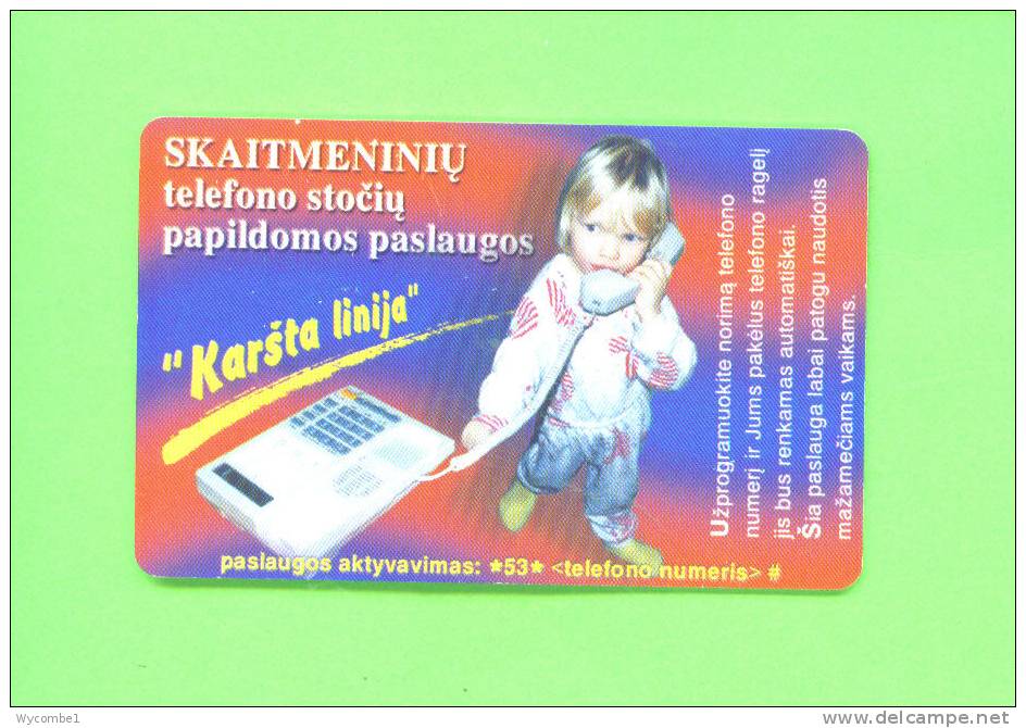 LITHUANIA  -  Chip Phonecard As Scan - Litouwen
