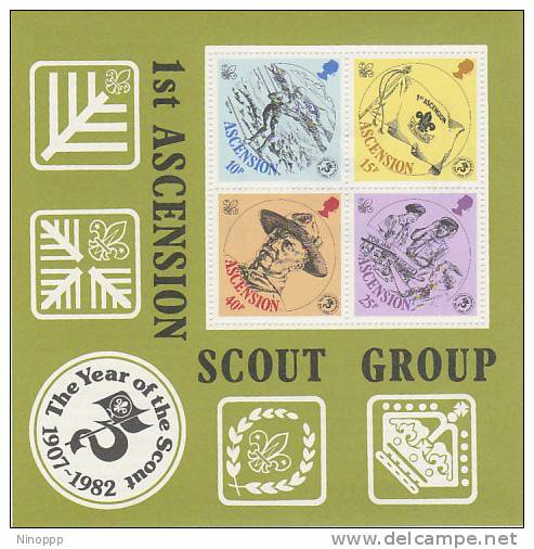 Ascension-1982 75th Anniversary Of Scouting MS  MNH - Other & Unclassified